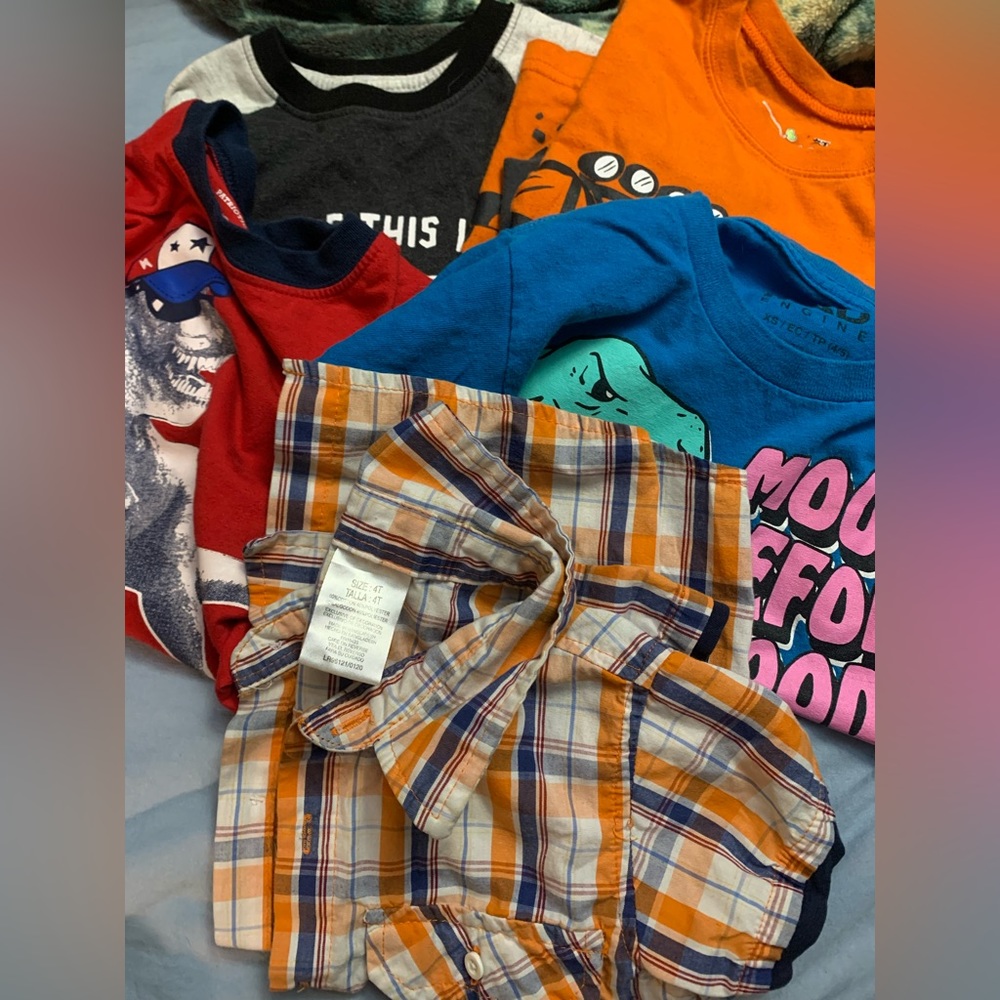 5 boy’s size 4T shirts